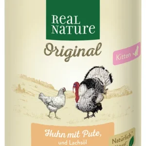 REAL NATURE Katze Kitten Huhn und Pute 400 g Preisknaller